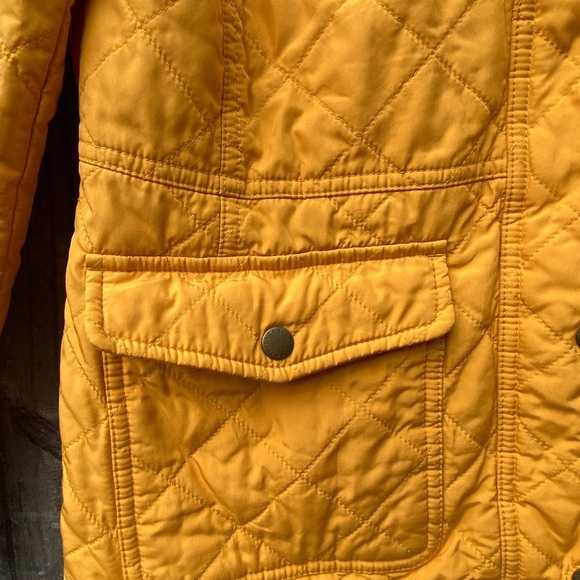 Talbots Petite Marigold Yellow Quilted Jacket - Picture 3 of 9